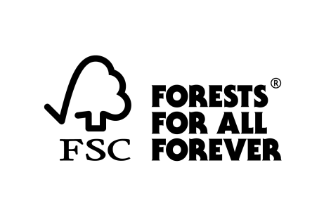 Forests For All Forever (logo og tekst)-mærket