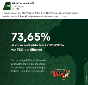 HEM Danmark FSC Ugen 2025